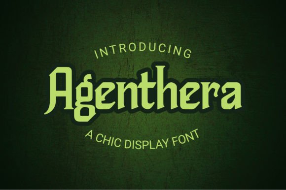 Agenthera: A Chic Display Font for Modern Campaigns