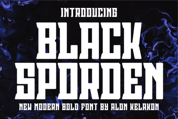 Black Sporden: A Bold Display Font for Editorial Impact