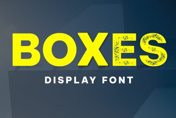 Boxes: A Vintage Display Font for Editorial Design