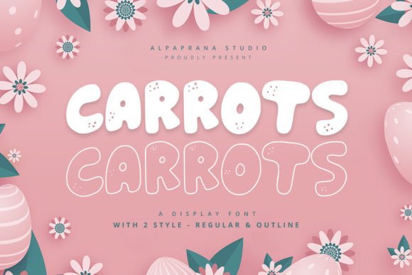 Carrots: A Playful Display Font for Editorial Design
