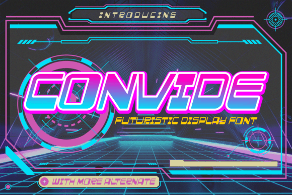 Convide: A Futuristic Display Font for Modern Makers