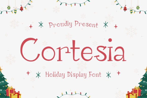 Cortesia: A Sophisticated Display Font for Holiday Campaigns