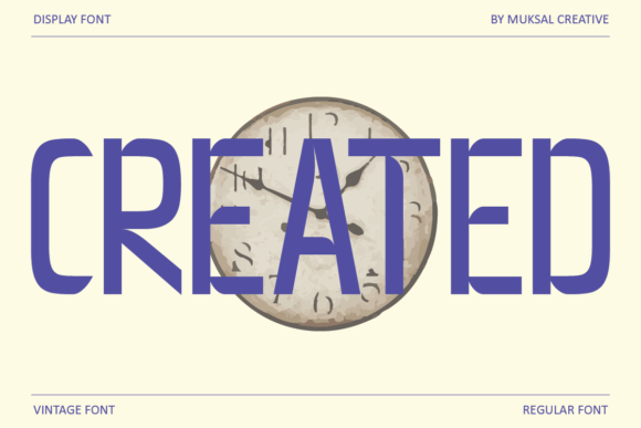 Created: The Vintage Display Font for Small Business Branding