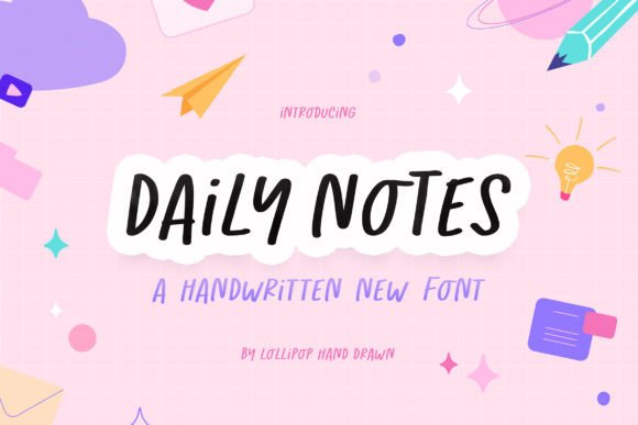 Daily Notes: The Quirky Display Font for Campaigns