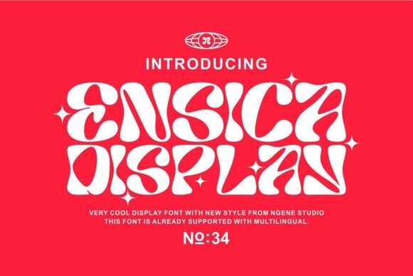 Ensica: A Modern Display Font for Digital Branding