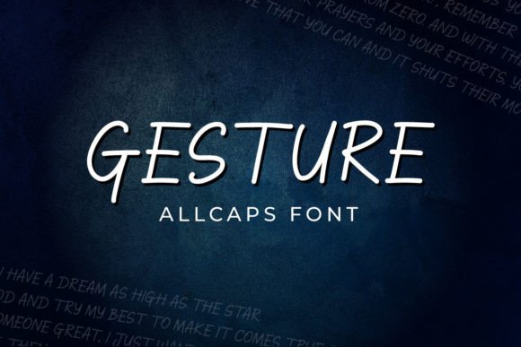 Gesture: A Sleek Display Font for Modern Web Headers