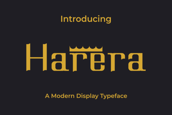 Harera: A Modern Display Font for Editorial Design