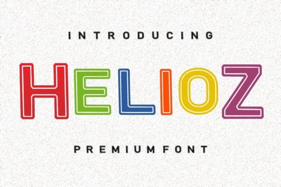 Helioz: The Bold Display Font for Friendly Branding