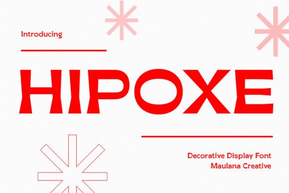 Hipoxe: A Unique Minimal Display Font for Web Design