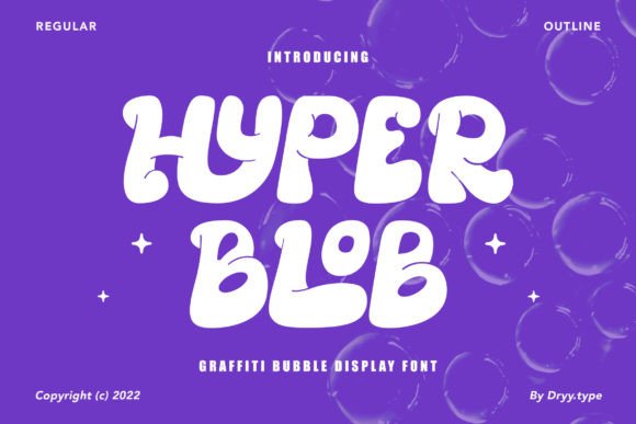 Hyper Blob: The Playful Display Font for Bold Campaigns