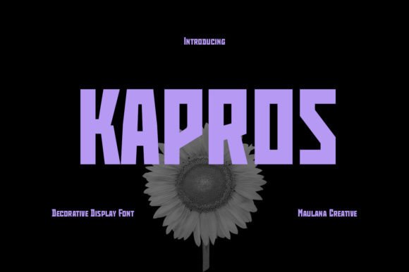 Kapros: The Futuristic Display Font for Modern Makers