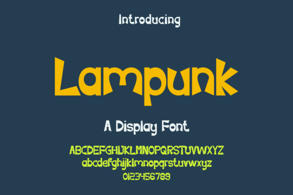 Lampunk: A Bold Display Font for Modern Branding