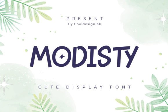Modisty: A Playful Display Font for Digital Brands