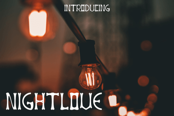 Nightlove: A Joyful Display Font for Editorial Design