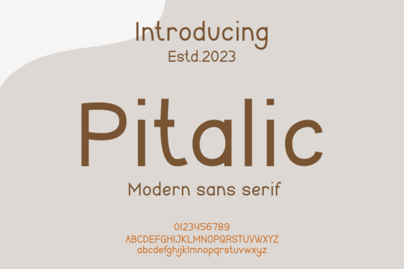 Pitalic: The Modern Sans Serif Font for Handmade Brands