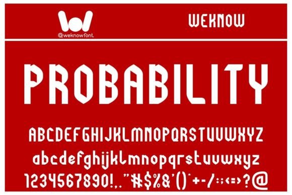 Probability: A Techno Display Font for Modern Editorial Design