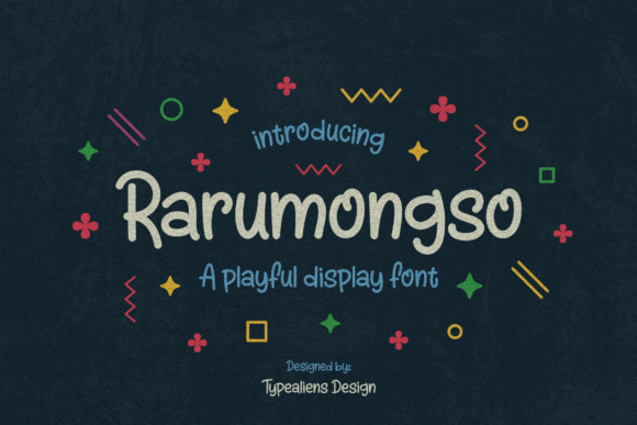 Rarumongso: A Playful Display Font for Branding