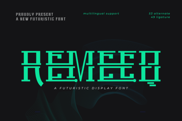 Remeeq: The Futuristic Display Font for Modern Branding