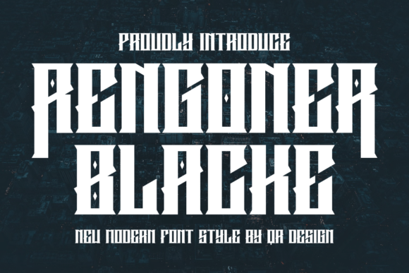 Rengoner Blacke: A Bold Display Font for Web Headers