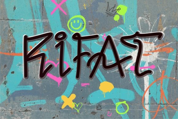 Rifat: A Graffiti Display Font for Bold Editorial Design