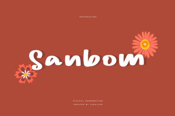 Sanbom: A Playful Display Font for Viral Campaigns